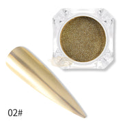 Golden Series Mirror Nail Powder with applicator - Available in 6 colors 2 Nail Powder