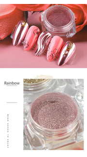Golden Series Mirror Nail Powder with applicator - Available in 6 colors Nail Powder