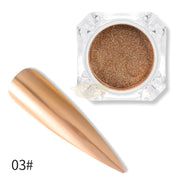 Golden Series Mirror Nail Powder with applicator - Available in 6 colors 3 Nail Powder