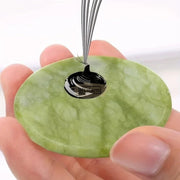 Green Jade Stone Glue Palette 5 cm for Eyelash Glue Extension Application Glue Palette