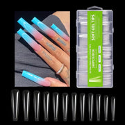 Soft Gel Tips | Full Cover | Extra Long | 240 Tips Green Box