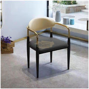 Grey Contemporary Arm Chair with Gold Accent Chairs