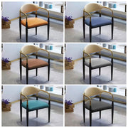 Grey Contemporary Arm Chair with Gold Accent Chairs