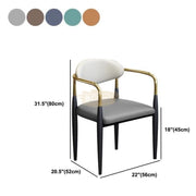 Grey Contemporary Arm Chair with Gold Accent Chairs