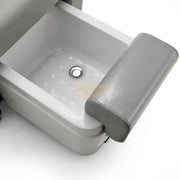 Grey Electric Spa Recliner Chair with Pull-Out Foot Tub Manicure Trays & USB Ports Pedicure Chair