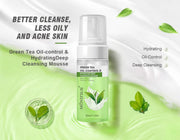 MONDSUB Green Tea Cleansing Mousse 120ml | Oil-Control & Hydrating