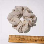 Hair Scrunchies Beige Fashion Jewelry