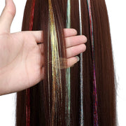 Hair Tinsel | Shiny Fairy Extensions Sparkly Strands 120Cm