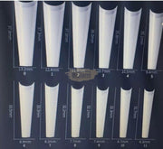 Half Cover Coffin Long Nail Tips Clear 500 Tips Nail Tips