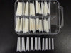 Half Cover French Curve Nail Tips Natural E60 100 Tips Box Nail Tips
