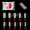 Half Cover French Curve Nail Tips Natural H-026 500 Tips Bag Nail Tips
