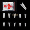 Half Cover French Curve Nail Tips Natural H-063 500 Tips Bag Nail Tips