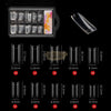 Half Cover French Nail Tips Clear 100 Tips Box Nail Tips