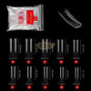 Half Cover French Style Nail Tips Clear 500 Tips Nail Tips