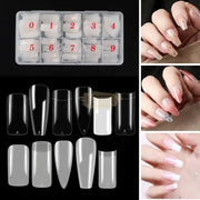 Half Cover Nail Tips N0. 14 | Natural 500 Box Curved