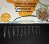 Half Cover Salon Nail Tips | Stiletto | Clear | 500 Tips Box