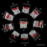 Half Cover Squoval Nail Tips Clear 500 Tips Nail Tips