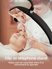 Half Moon Floor LED Lamp with remote HD-M6X | 125-180 cm | 60cm | 36W | Black Lighting