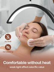 Half Moon Floor LED Lamp with remote HD-M6X | 125-180 cm | 60cm | 36W | Black Lighting