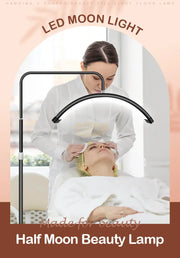 Half Moon Floor LED Lamp with remote HD-M6X | 125-180 cm | 60cm | 36W | Black Lighting