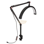 Half Moon LED Light with C-Clamp Desk Mount HD-M3X | 20W | Black Lighting