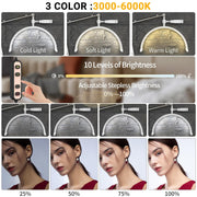 Half Moon LED Light with C-Clamp Desk Mount HD-M3X | 20W | White Lighting