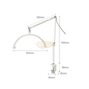 Half Moon LED Light with C-Clamp Desk Mount HD-M3X | 20W | White Lighting