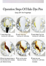 Halo Dye Nail Shading Pen Blooming Pen