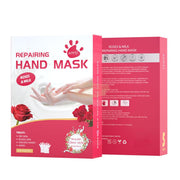 Hand Mask for Dry Hands | Repairing | Roses & Milk (5 pairs) Hand Mask