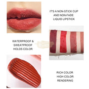 Handaiyan Long-Lasting Matte Waterproof Liquid Lipstick Lip Gloss