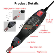 Handpiece replacement for Mercedes 2000 Professional Nail Drill Machine 20 000 RPM - Black Nail Drill Machine