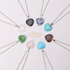 Heart Stone Pendant Necklace Necklaces