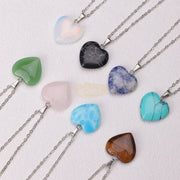 Heart Stone Pendant Necklace Necklaces