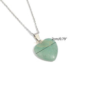Heart Stone Pendant Necklace Necklaces