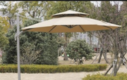 Heavy Duty Cantilever Umbrella with base | Beige Umbrella