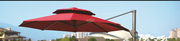 Heavy Duty Cantilever Umbrella with base | Red Umbrella