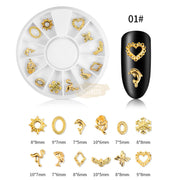 Hollow Metal Nail Art Decoration - Available in 5 designs 1 Nail Art