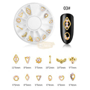 Hollow Metal Nail Art Decoration - Available in 5 designs 3 Nail Art