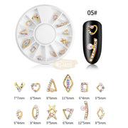 Hollow Metal Nail Art Decoration - Available in 5 designs 5 Nail Art