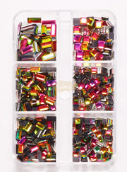 Holographic Flatback Nail Deco Rectangle & Square Nail Art Tool