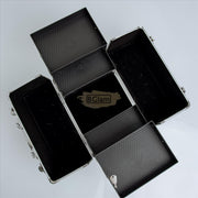 Holographic Makeup Train Case 30cm Silver Cosmetic Case