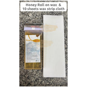 Honey Roll-On Sugar Wax 150g + 10 sheets wax strip cloth Roll On Wax