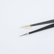 HRC40 Anti-Static A Shape Stainless Steel Tweezers Black 140mm - ESD-11 Lash Extension Accessories
