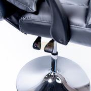 Hydraulic Recliner Chair with footrest & stool - Black