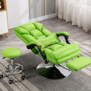 Hydraulic Recliner Chair with footrest & stool | Purple