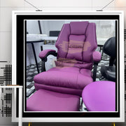 Hydraulic Recliner Chair with footrest & stool | Purple