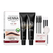 Henna Brow Tint 15ml IKA-032 | Black Henna Brow Tint Kit