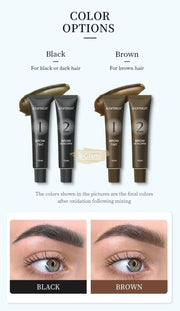 ICONSIGN 2-in-1 Brown Henna Brow & Lash Tint Kit 15ml | Semi-Permanent Henna Brow Tint Kit