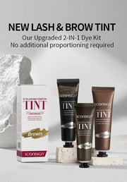 ICONSIGN 2-in-1 Black Lash & Brow Tint Kit 25ml | Maximum Performance Lash and Brow TInt