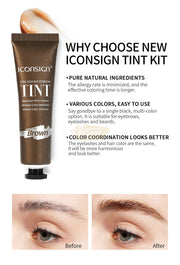 ICONSIGN 2-in-1 Black Lash & Brow Tint Kit 25ml | Maximum Performance Lash and Brow TInt